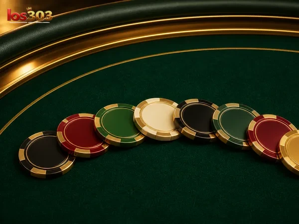 Ilustrasi meja poker online pada los303