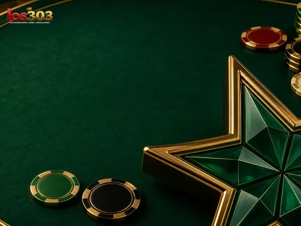 Tampilan permainan poker seluler pada los303